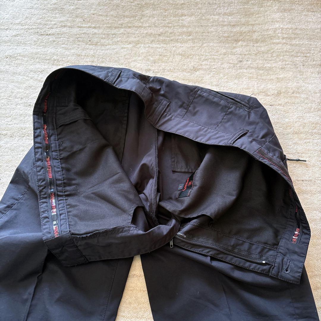 美品 ブリーフィング テーパード ゴルフパンツ 黒 L