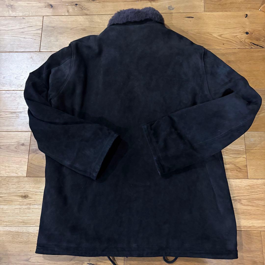 極美品XXL HOUSTON カウスウェードレザー N-1 デッキジャケット44