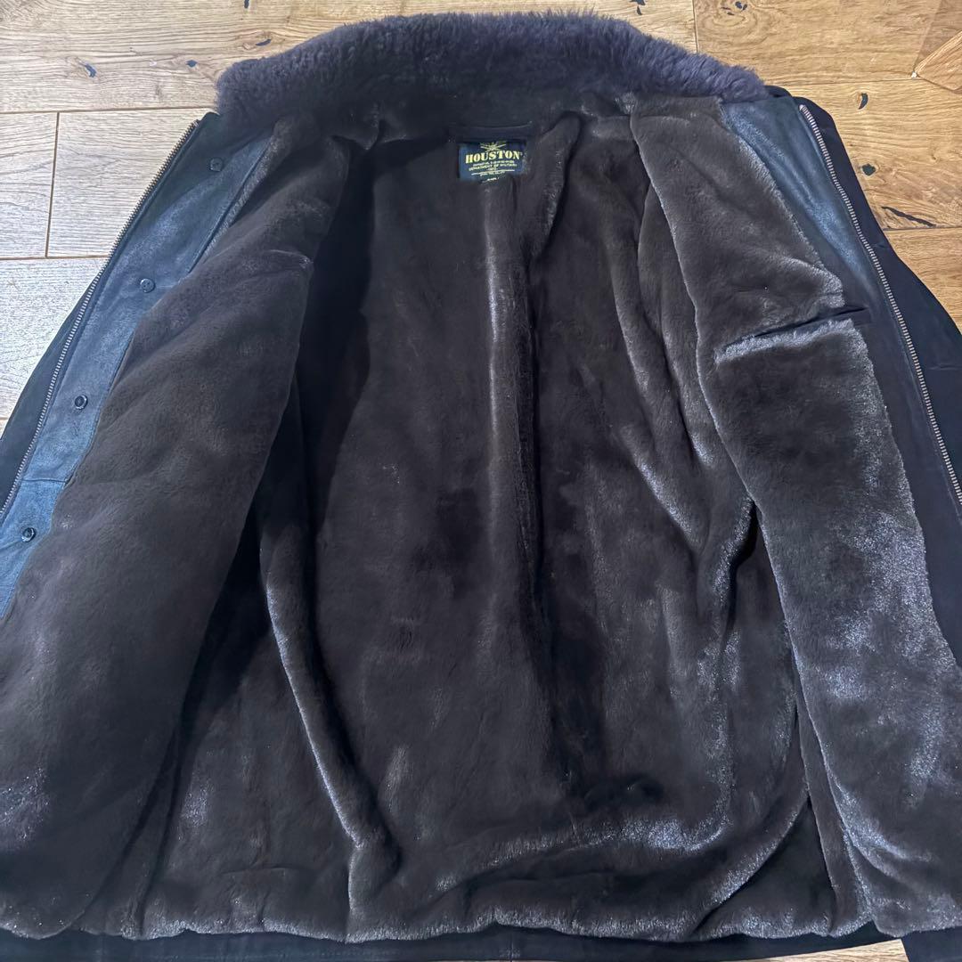 極美品XXL HOUSTON カウスウェードレザー N-1 デッキジャケット44