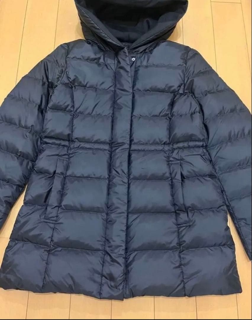 【美品】23区　洗えるシレータフタ ショート ダウンコート38 ブラック