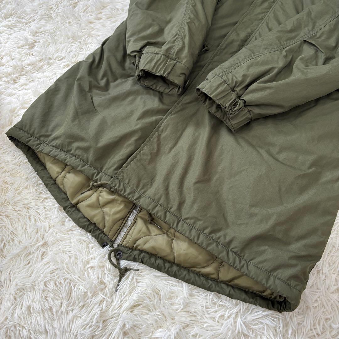 【極美品】ビームス 22AWモッズコート 裏地キルティング ファー取外可 L