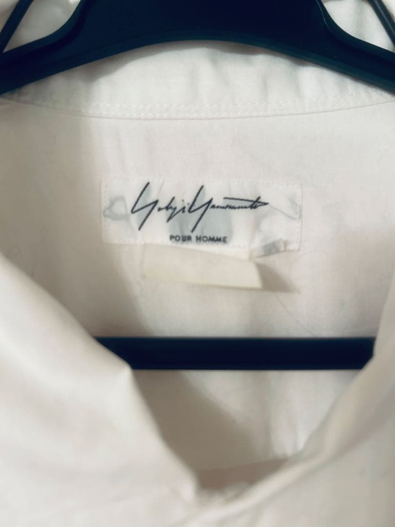 Yohji Yamamoto ホワイト長袖シャツヨージヤマモト