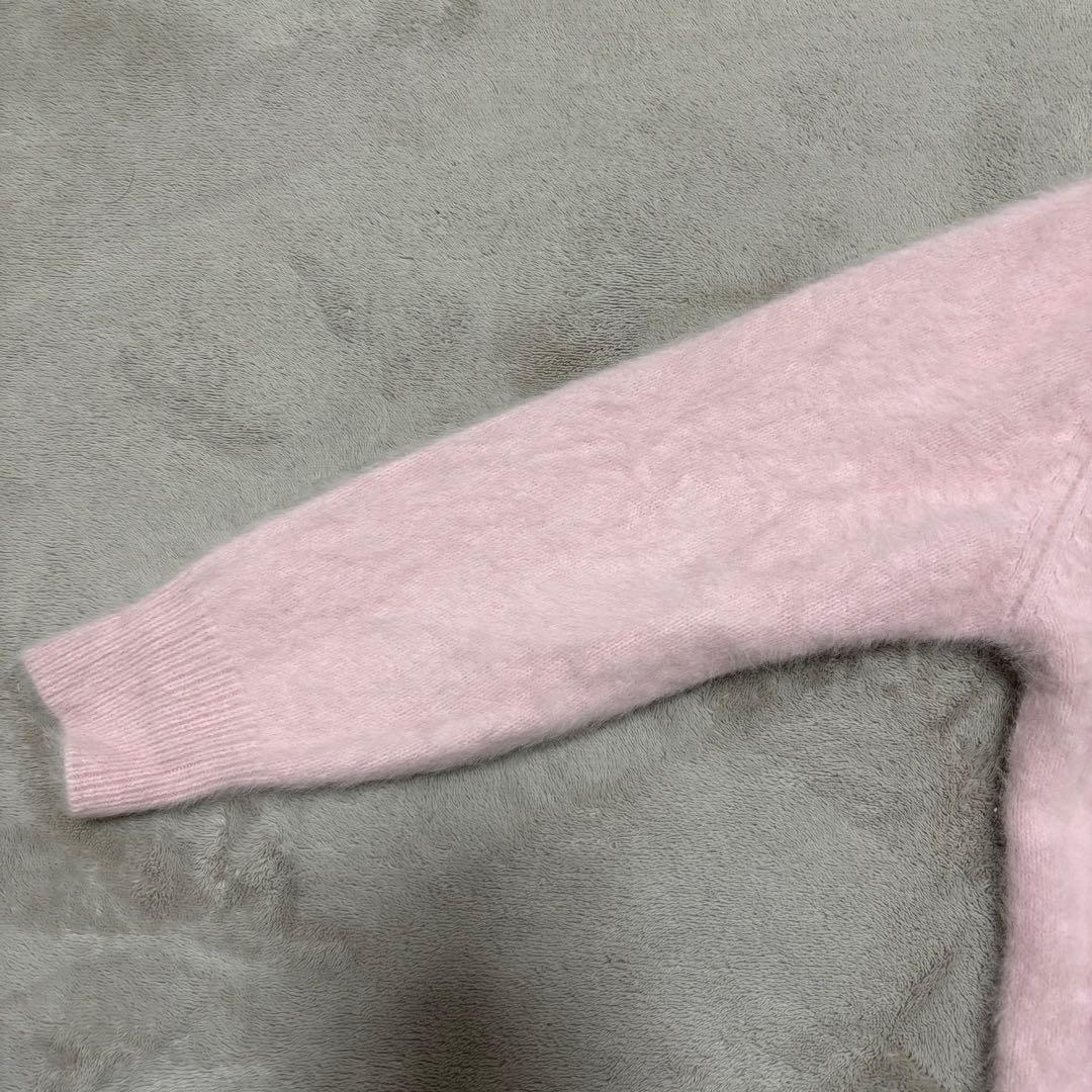 美品 UNITED ARROWSフォックスカシミヤ ミドル カーディガン ピンク