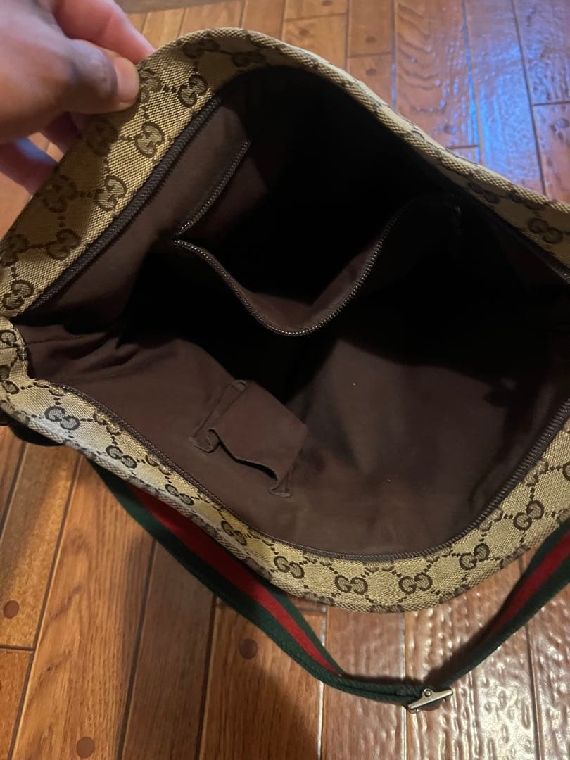 Gucci ショルダーバッグ ベージュ キャンバス