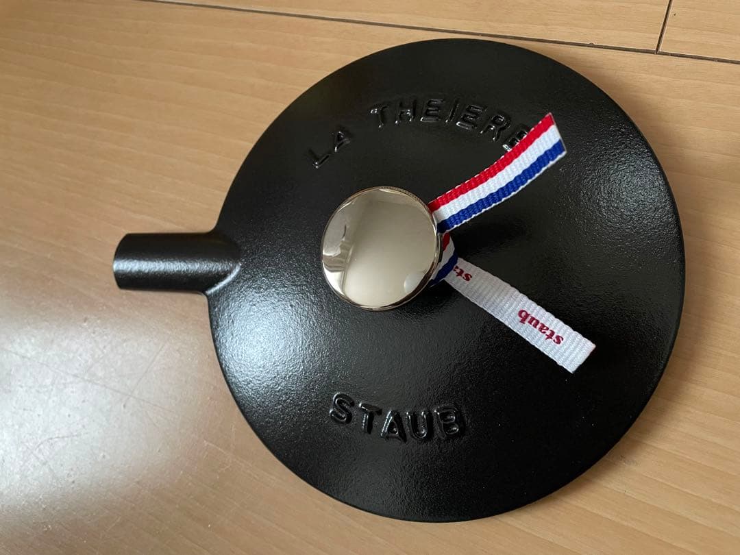 美品　ストウブ　Staub ケトル　ラウンドティーポット　ブラック　黒