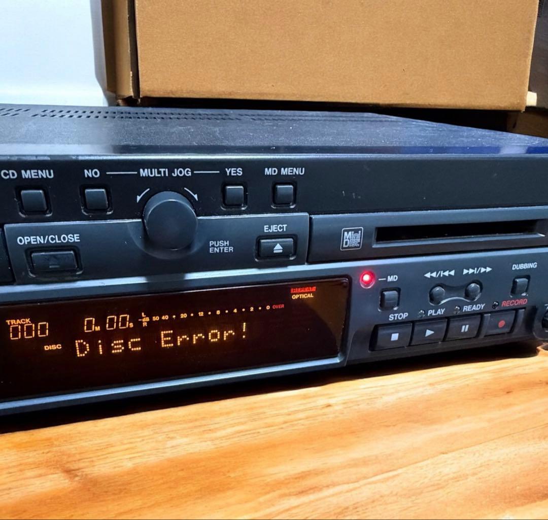 TASCAM タスカム MD-CD プレーヤー MD再生不可