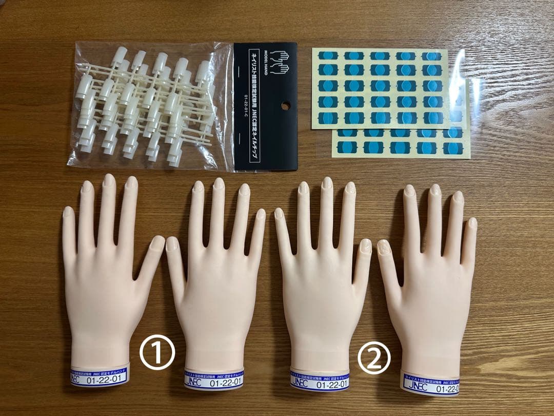 認定モデルハンド STモデルハンド ネイルチップ