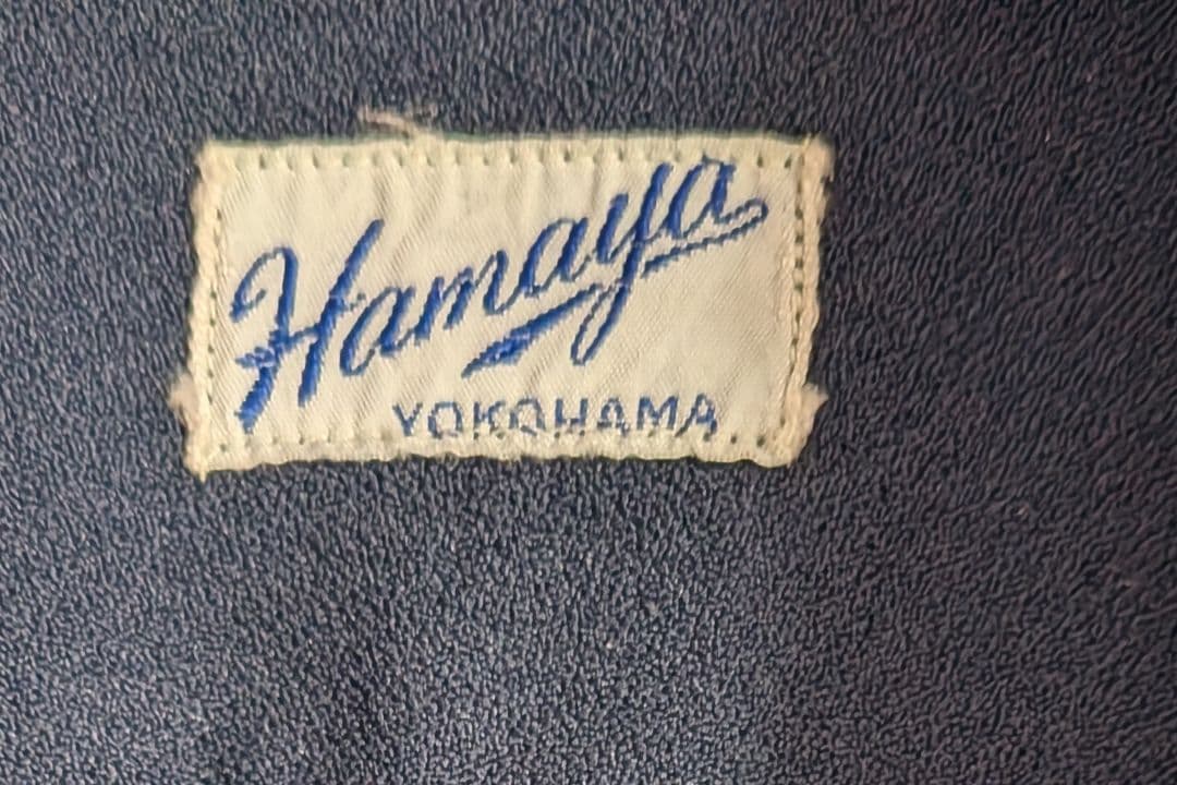 和柄ボーリングシャツ 武者柄