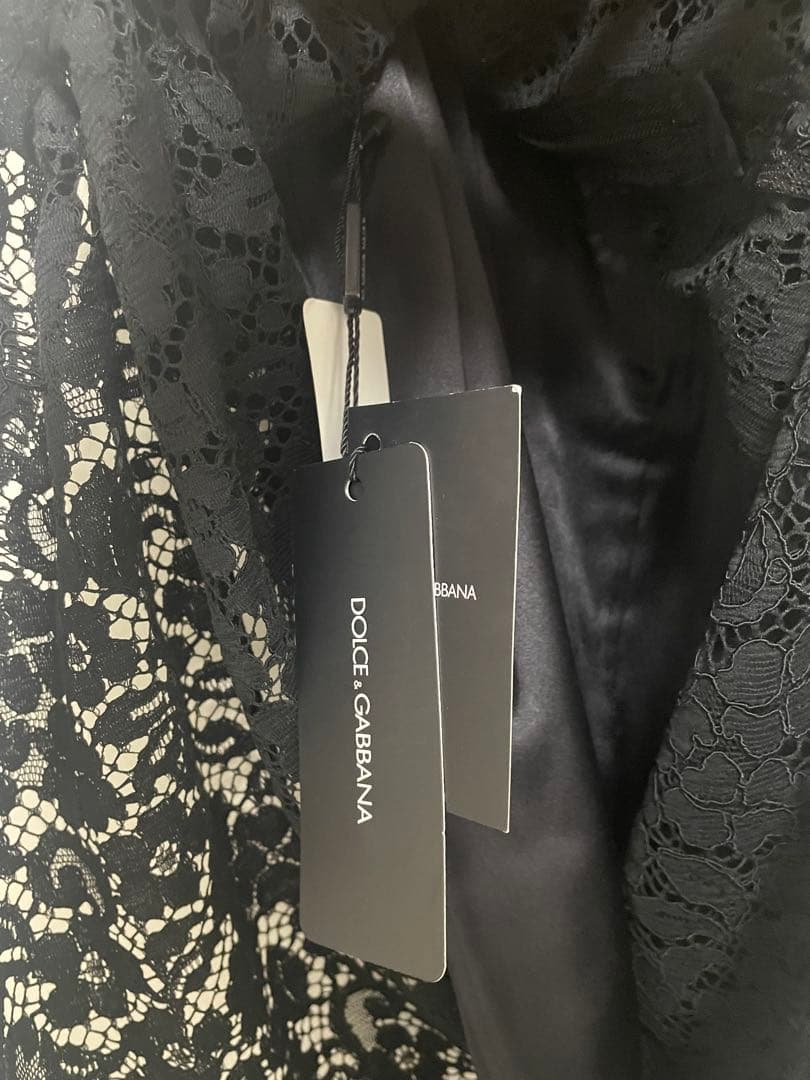 ドルチェ&ガッバーナDOLCE&GABBANAレースノースリワンピース黒新品