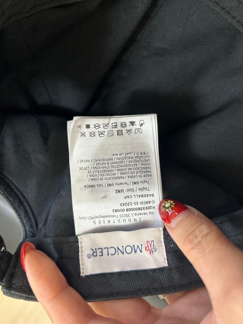 MONCLER 2022/23年新作 ロゴ入りキャップ