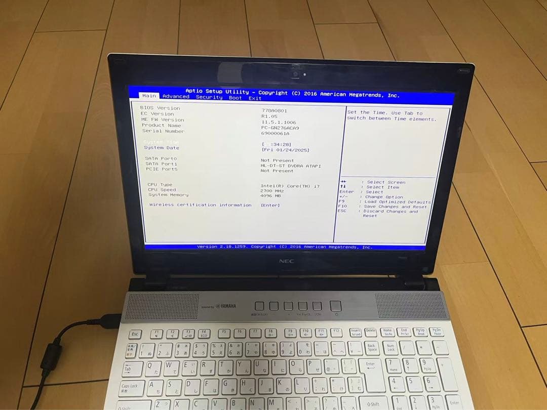 NEC LAVIE ノートPC GN276A/C9 ホワイト