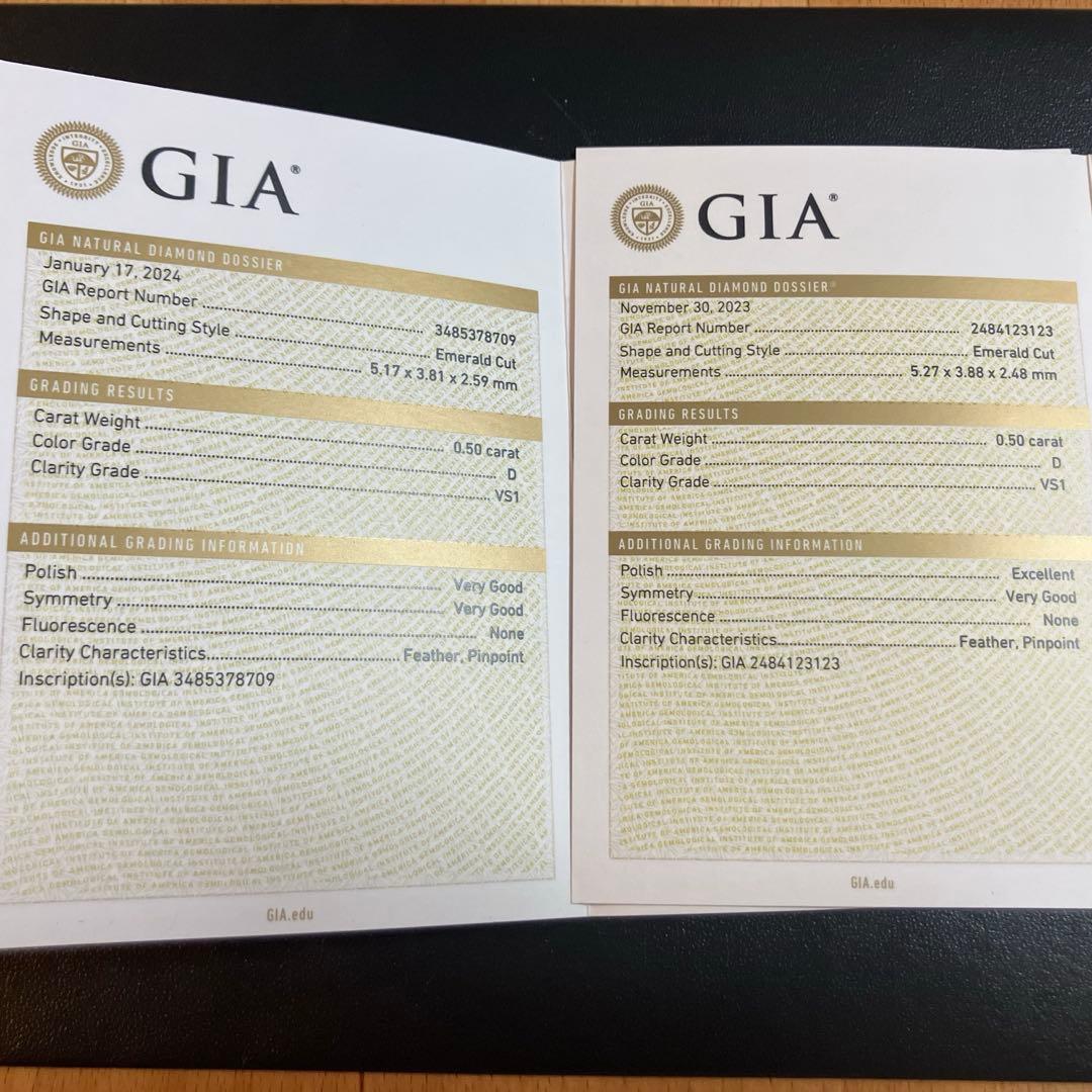 GRAFF ダイヤモンドスタッドピアス　エメラルドカット