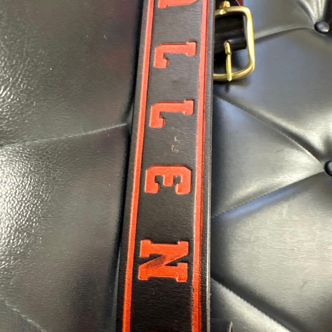 【美品】CHALLENGER ベルト 黒×赤