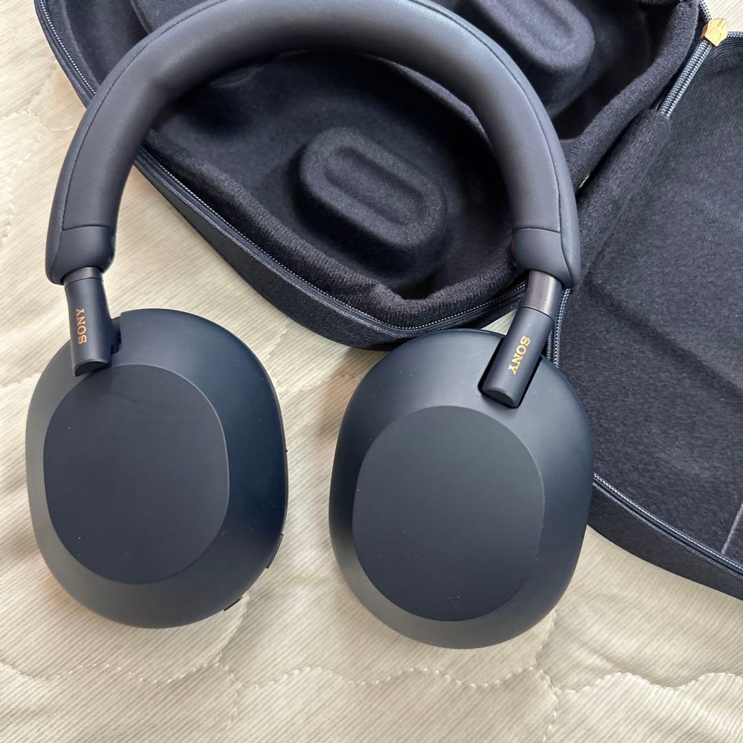 Sony ワイヤレスヘッドホン ミッドナイトブルー1000xm5