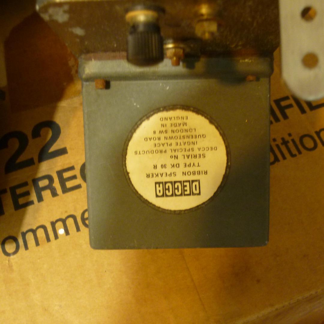 英製　DECCA/デッカ　リボンツイーター　DK30R　ホーン＆ドライバ＆レンズ