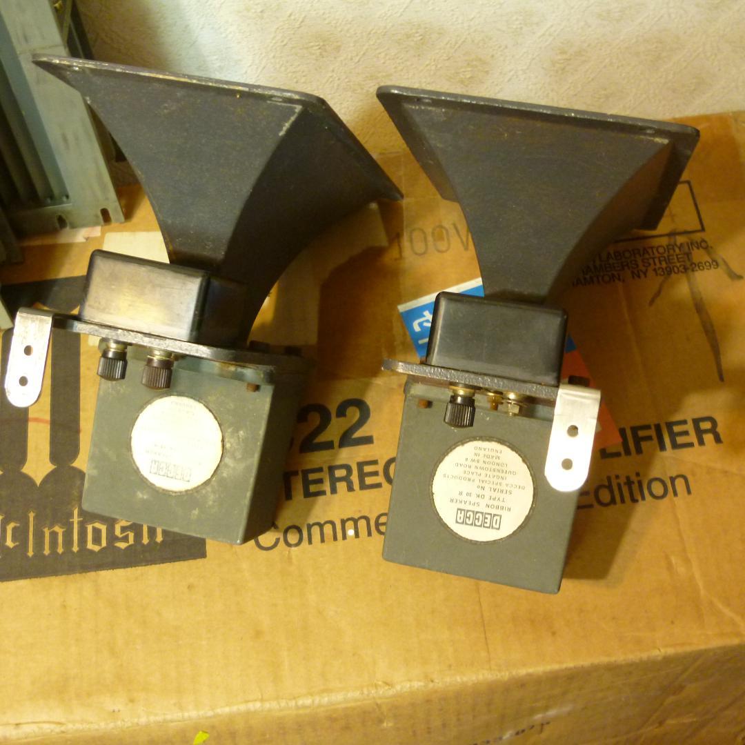 英製　DECCA/デッカ　リボンツイーター　DK30R　ホーン＆ドライバ＆レンズ