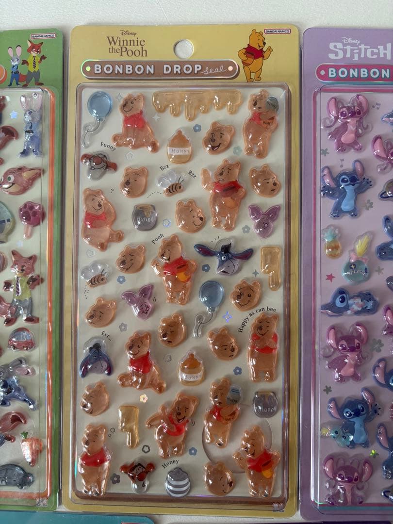 ボンボンドロップシール 5枚セット　ディズニー大　正規品