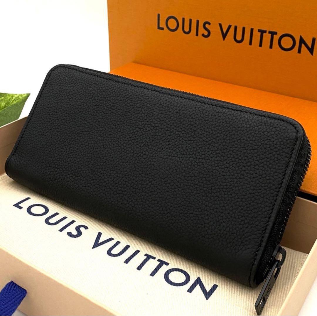 ルイヴィトン アエログラム ジッピーウォレット ホリゾンタル 長財布 黒