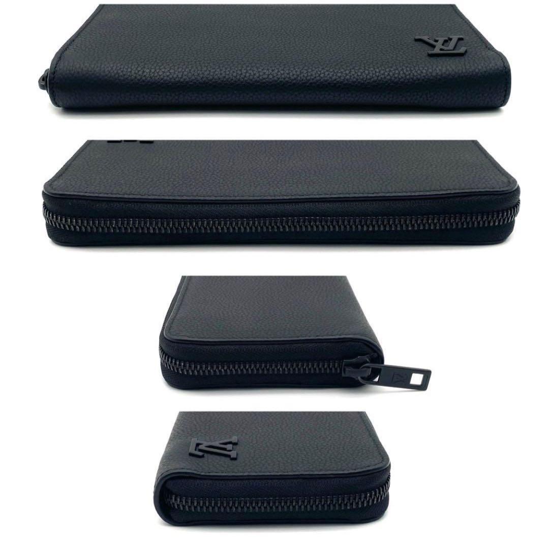 ルイヴィトン アエログラム ジッピーウォレット ホリゾンタル 長財布 黒