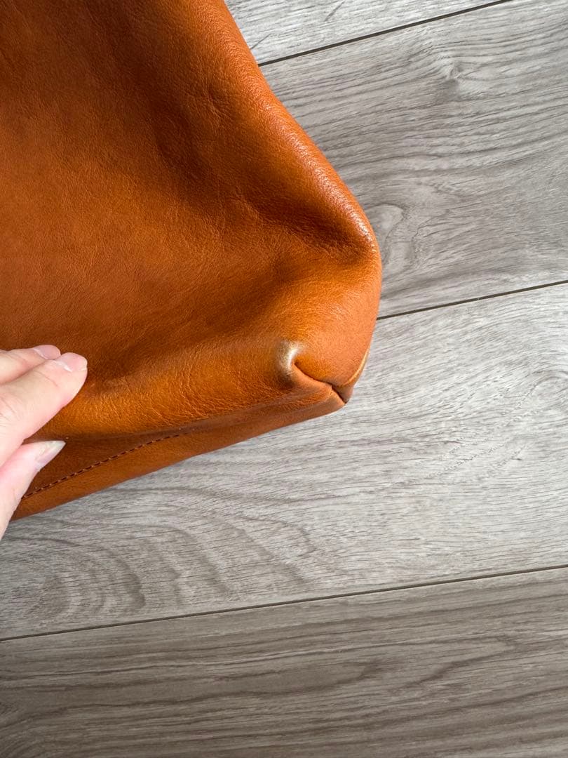 ブラウンレザートートバッグ　SLOW