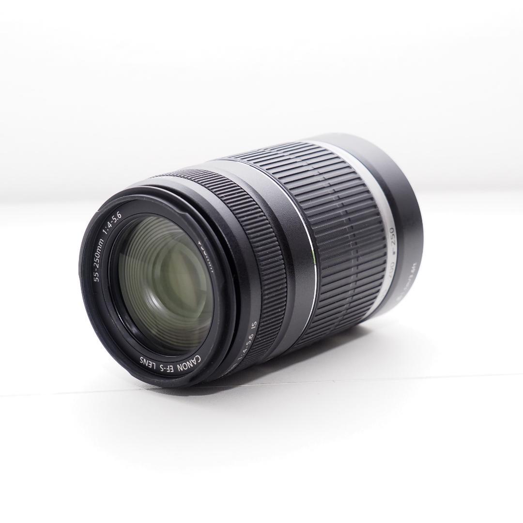 キヤノン Canon 望遠レンズ EF-S 55-250 IS ズームレンズ