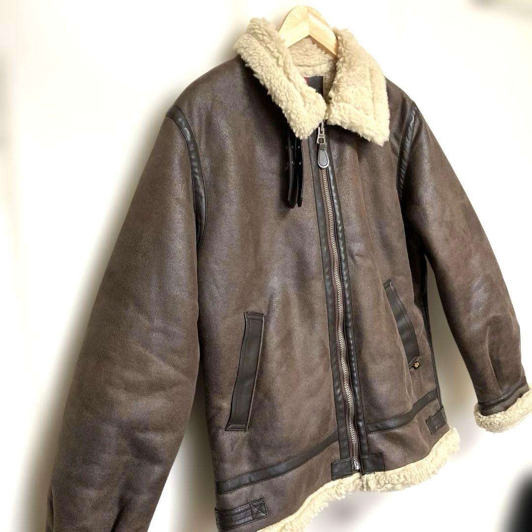 d*i様 アルファ　B-3フライトジャケット　フェイクレザー　XLサイズ