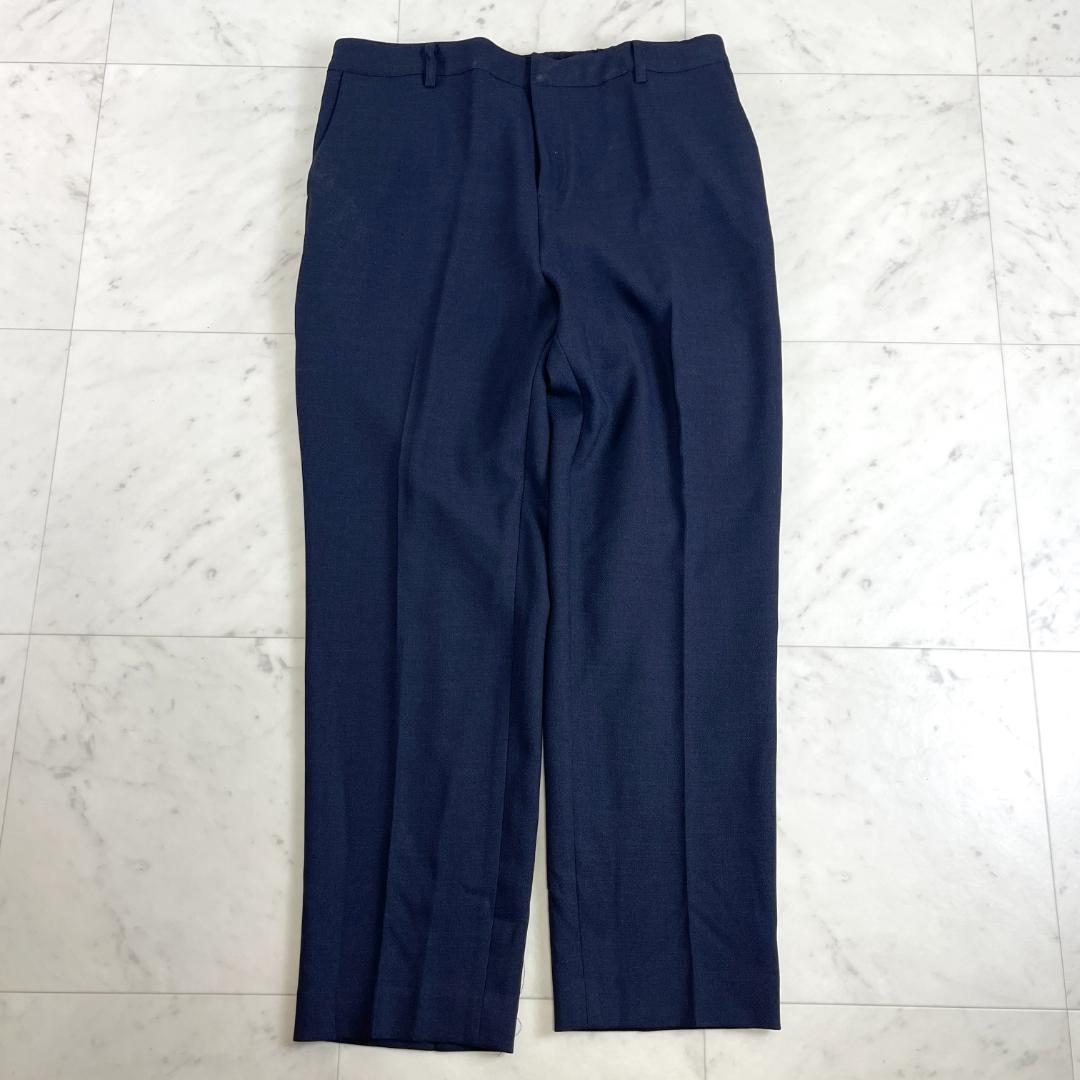 大きいサイズ 17号 ノーカラー パンツスーツ 4L ラズベリーベレット 紺色