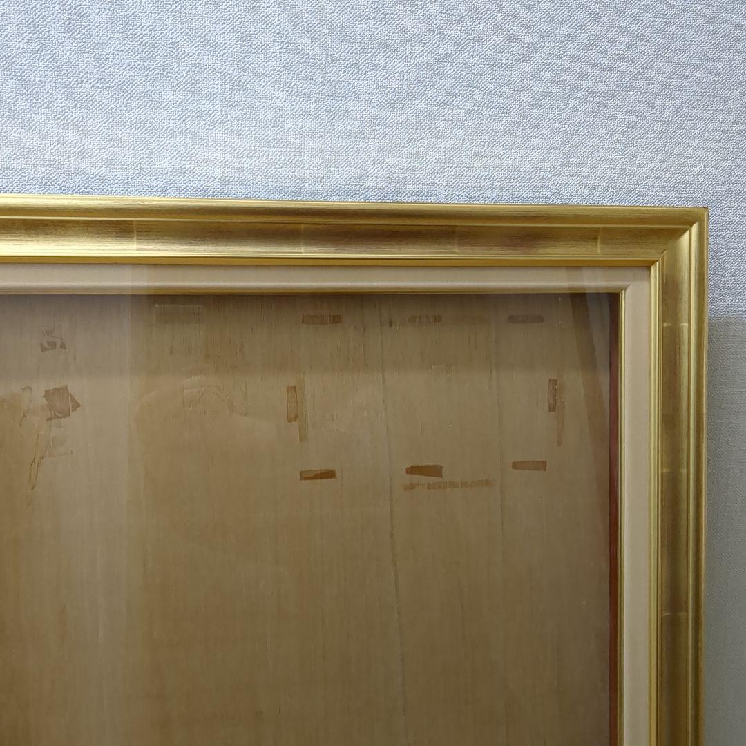 金色 F15 号 油彩額縁 木製　中古