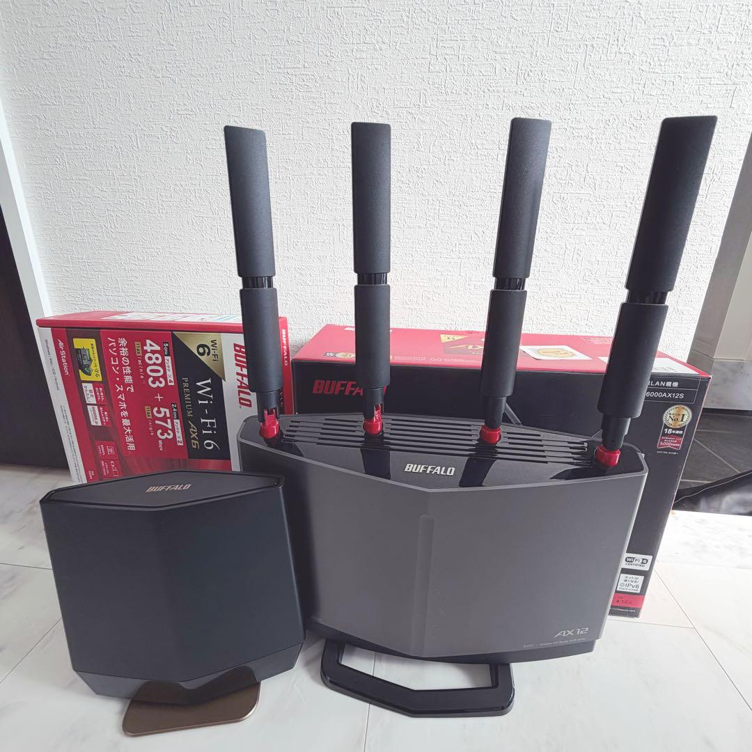 Wi-Fi6 BUFFALO AX12 AX6 メッシュWi-Fi ルーター