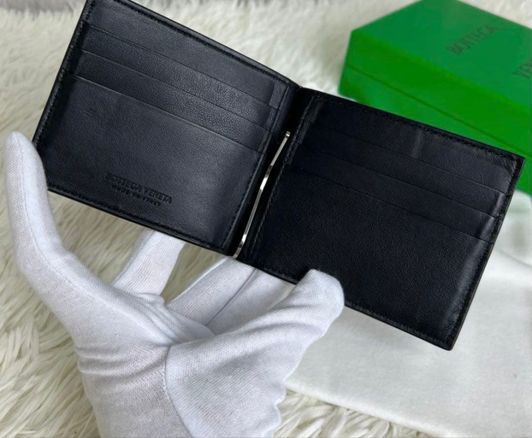 BOTTEGA VENETA ブラックマネークリップ