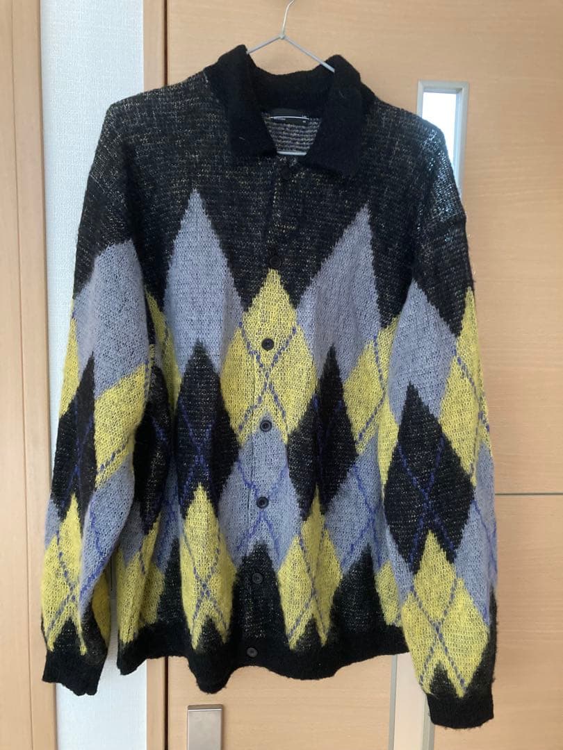 LADMUSICIAN 24aw アーガイルニットシャツ