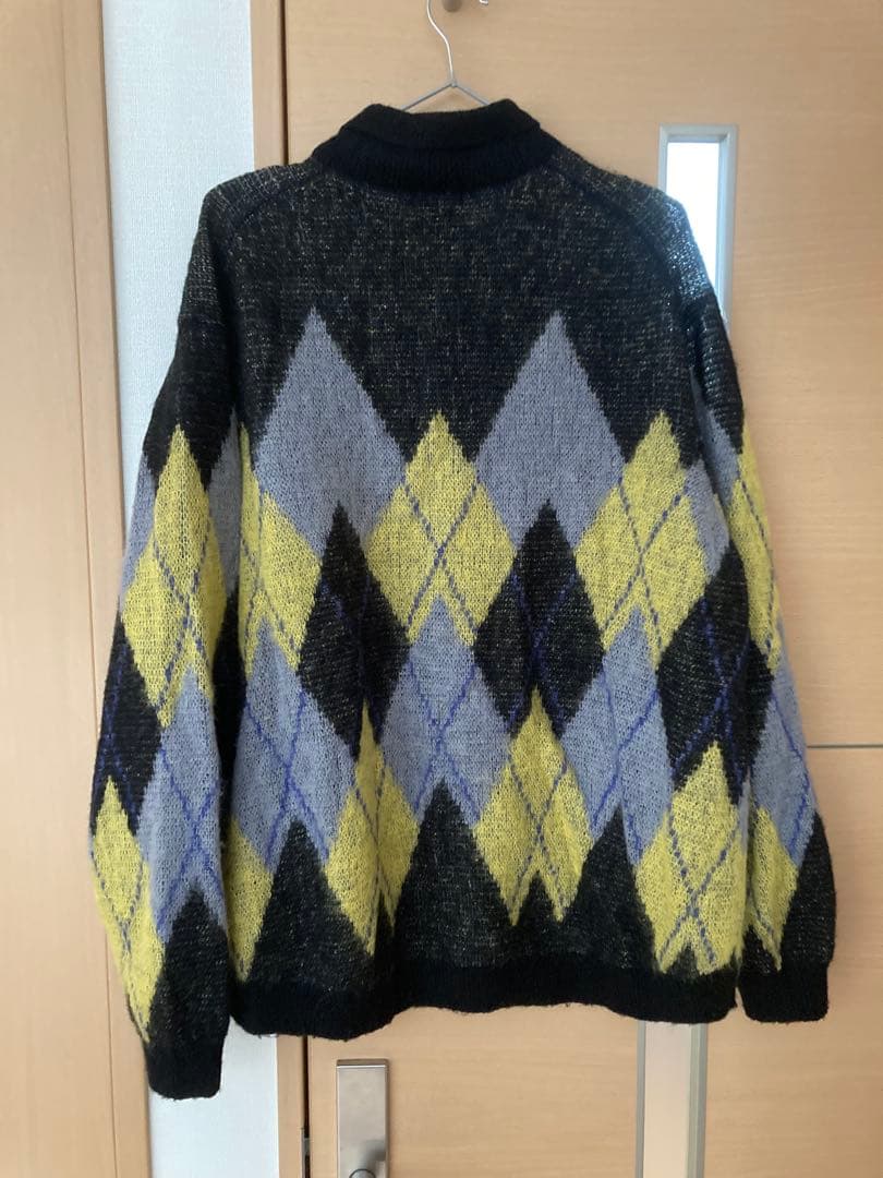 LADMUSICIAN 24aw アーガイルニットシャツ