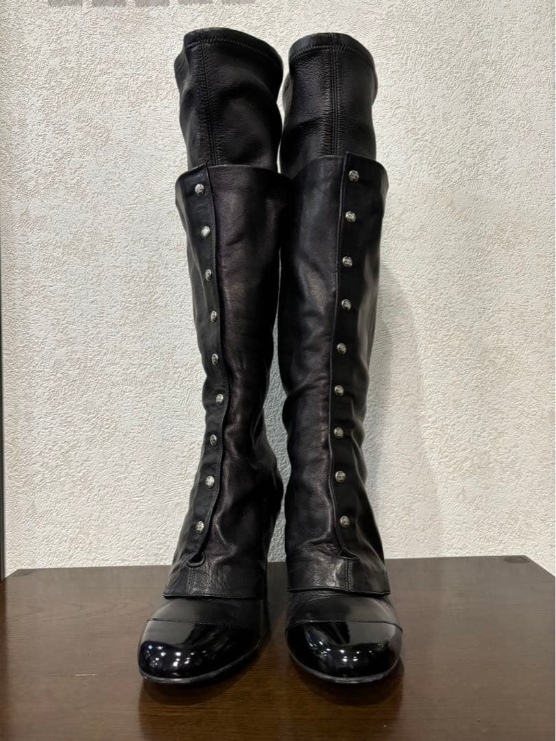 ななページ:CHANEL: ロングブーツ　サイズ23.5cm
