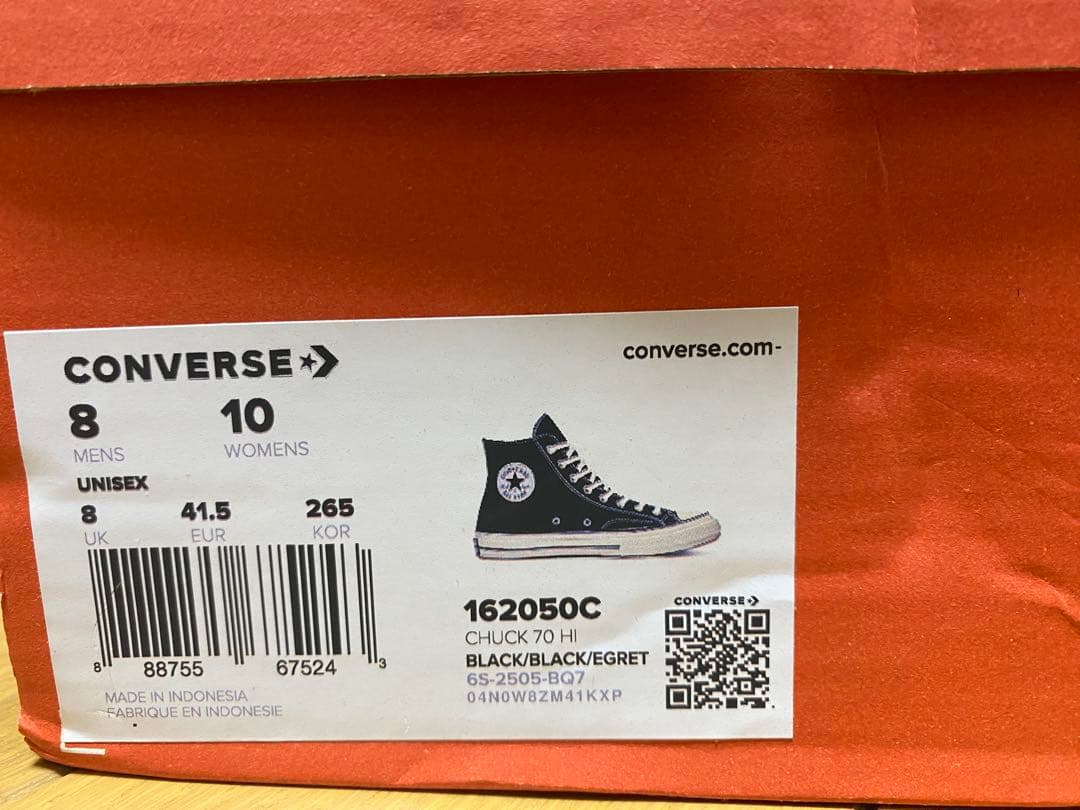 converse ct70 チャックテイラー　　ブラック