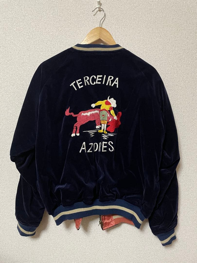 別珍/スーベニアジャケット　ウェアハウス　シミ/ジッパー破損　サイズ38