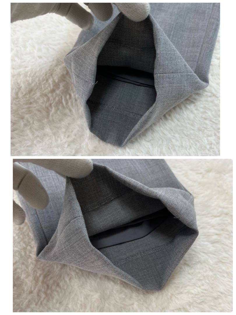 ナチュラルビューティーベーシック　セットアップ　ノーカラー　パンツ　スーツ