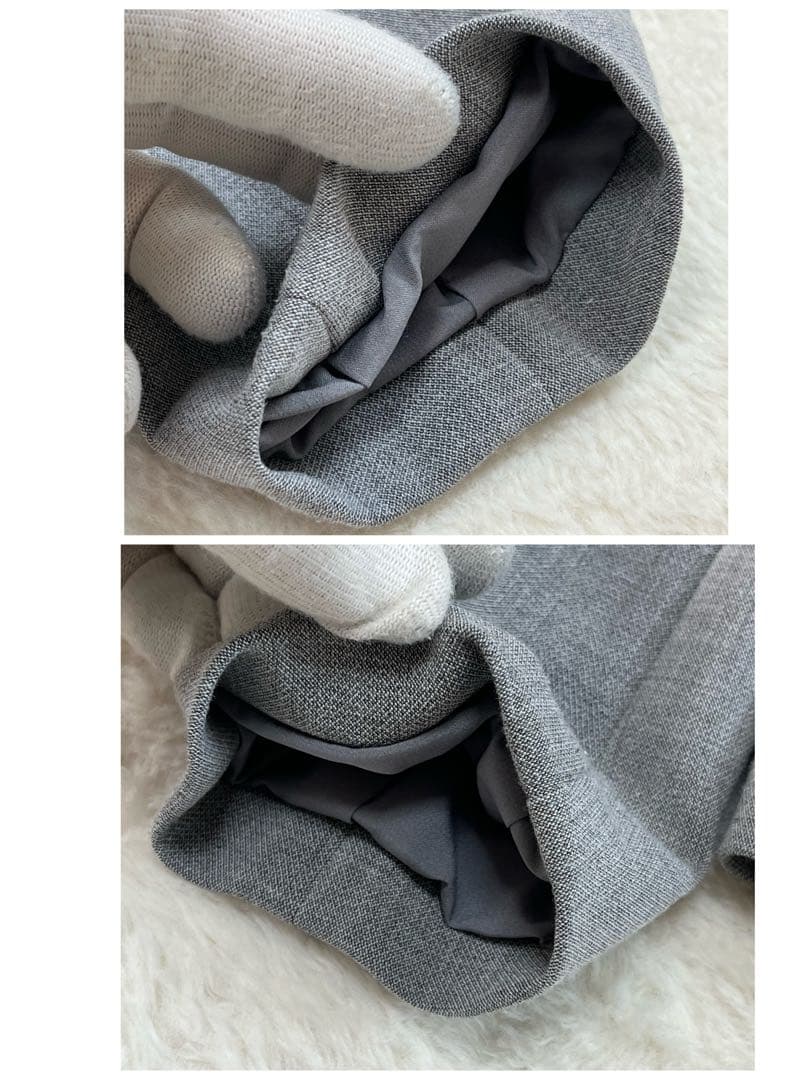 ナチュラルビューティーベーシック　セットアップ　ノーカラー　パンツ　スーツ