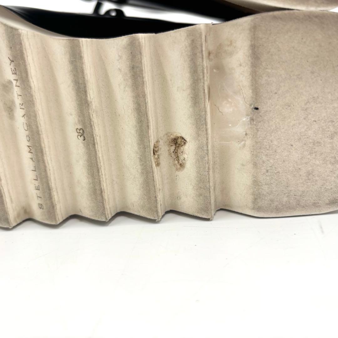 美品 ステラマッカートニー エリス プラットフォームシューズ ブラック 黒 厚底