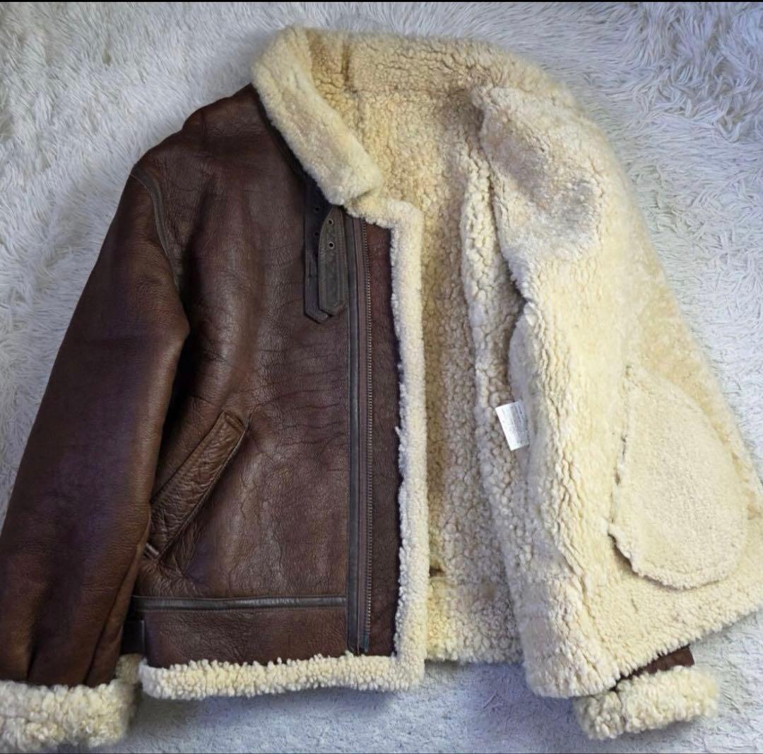 美品】リアルムートン　ジャケット B3