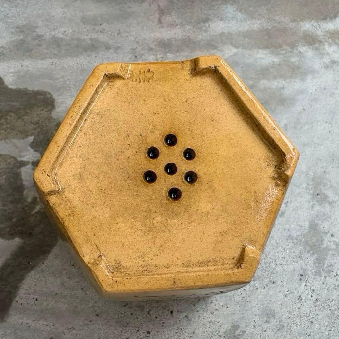 中国鉢2点セット！　刻印入りと針彫りの支那鉢　盆栽