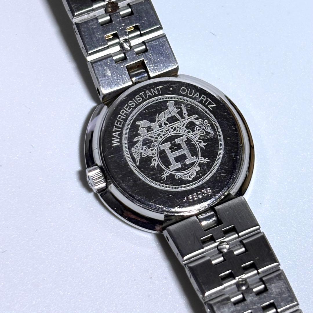 稼動 HERMES レディース腕時計 ラウンド コンビ アナログ クォーツ