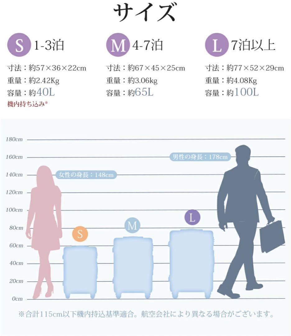 【新品未使用】大容量 スーツケース 100L キャリーケース キャリーバッグ