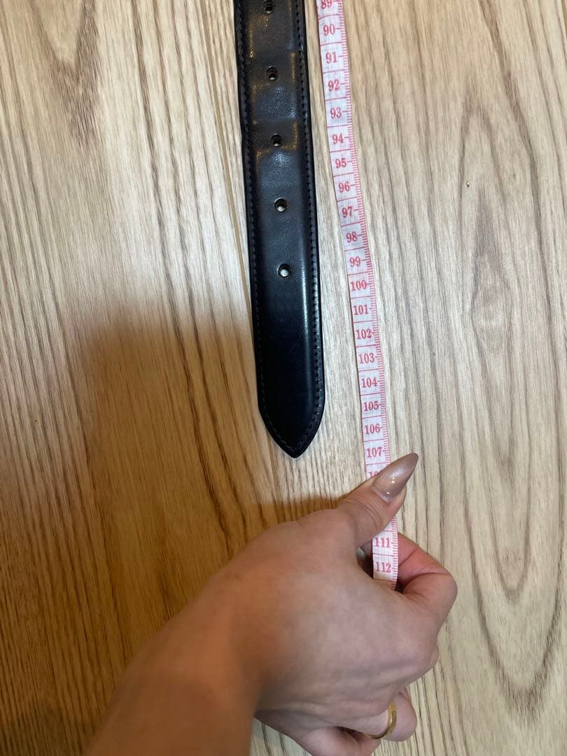 ホワイトハウスコックス　レザーベルト　B8665 ブライドルレザー　ブラック