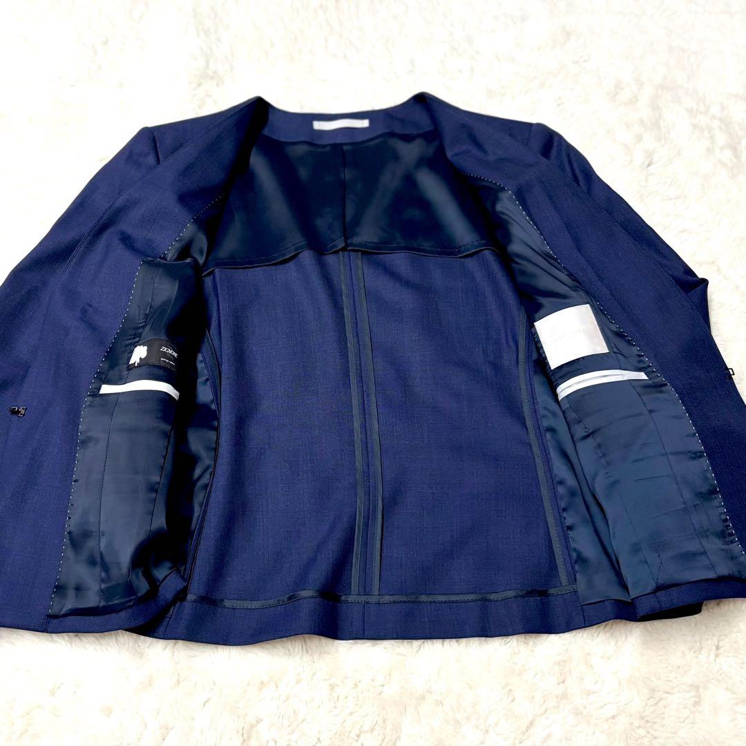 レミュー アオキ パンツ スーツ セットアップ ノーカラー 近年モデル