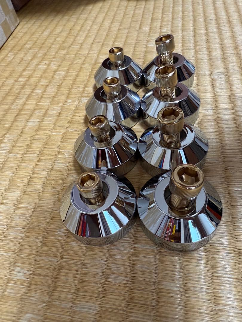 シボレーインパラ58-64フロントアッパーロアービレットクロームブッシュカバー