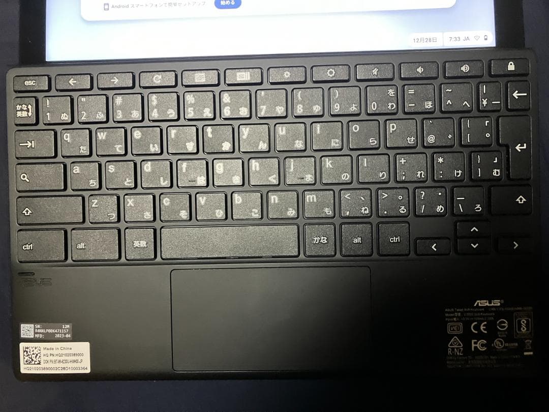 Chromebook本体 ASUS Chromebook Detachable CM3 4GB/128GB