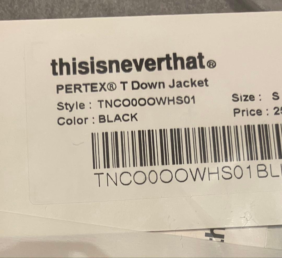 限定値下　ネバザ　ダウンジャケット　PERTEX T Down Jacket