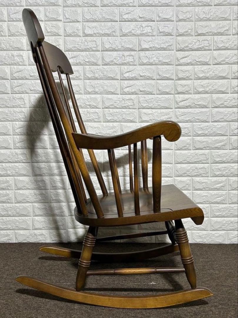 飛騨産業 ロッキングチェア　キツツキマーク