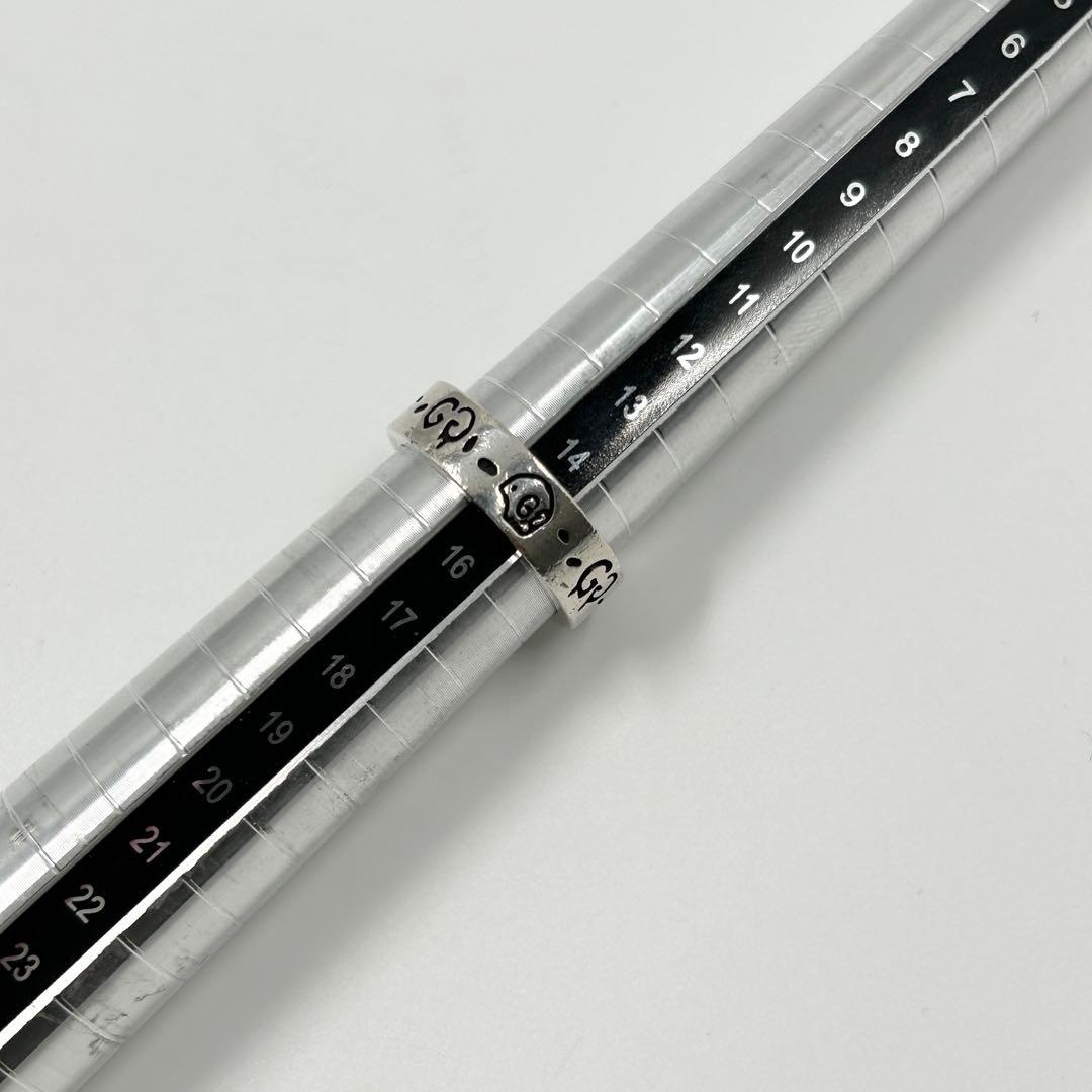希少✨　グッチ　リング　ゴースト　スカル　ドクロ GG シルバー Ag925