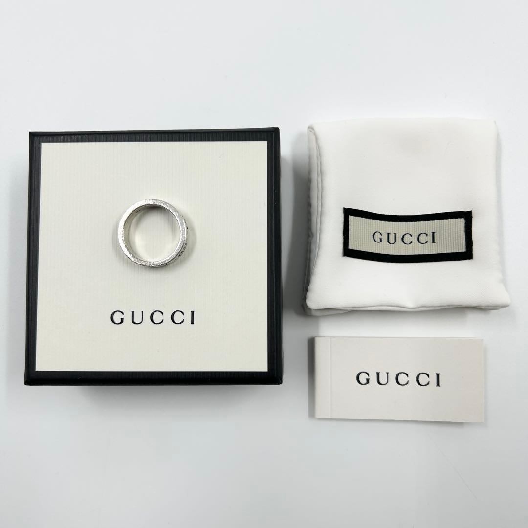 希少✨　グッチ　リング　ゴースト　スカル　ドクロ GG シルバー Ag925